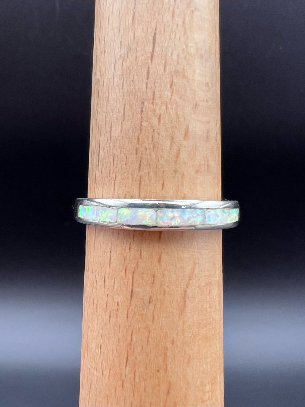 Sterling Silver Opal Inlay Ring